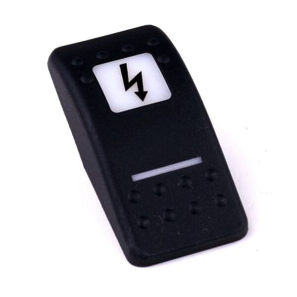 Actuator Contura II, black, square lens and bar lens white, symbol "extra plug"