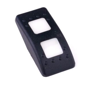 Wippe Contura II, schwarz, 2x quadratische Linse weiß, ohne Symbol