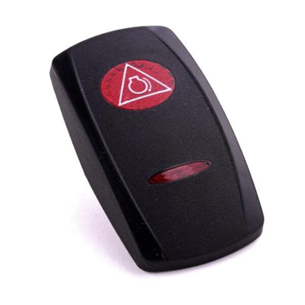 Wippe Contura V, schwarz, ovale und schmale Linse rot, Symbol "Notstart"