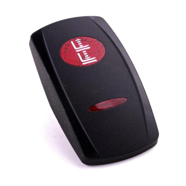Actuator Contura V, black, oval lens and bar lens red, symbol "up/down lift"