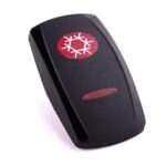 Actuator Contura V, black, oval and bar lens red, symbol “A/C”
