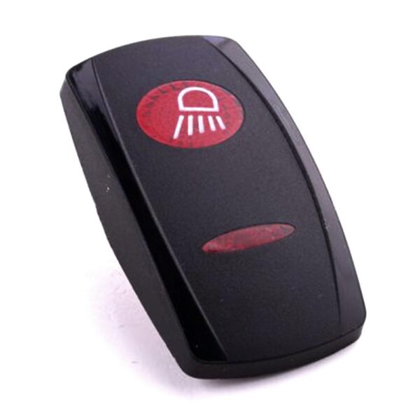 Actuator Contura V, black, oval and bar lens red, symbol "work light"