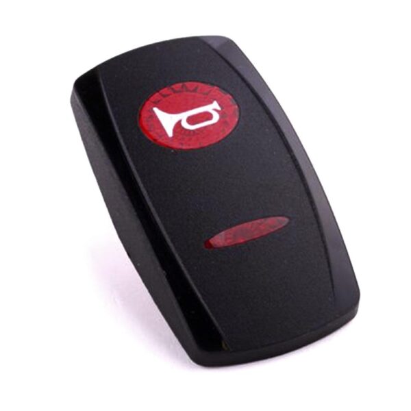 Actuator Contura V, black, oval and bar lens red, symbol "horn"