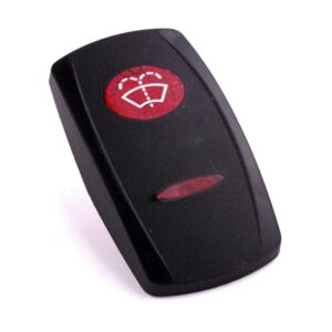 Wippe Contura V, schwarz, ovale und schmale Linse rot, Symbol "Scheibenwaschanlage vorn"
