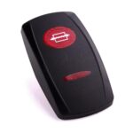 Wippe Contura V, schwarz, ovale und schmale Linse rot, Symbol „Wasserdruck“