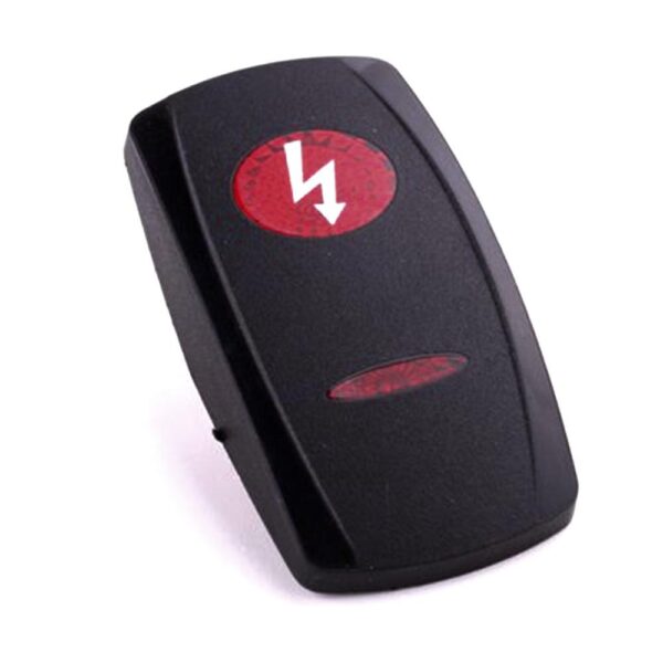 Actuator Contura V, black, oval and bar lens red, symbol "extra plug"