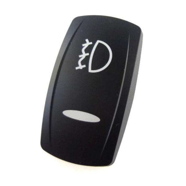 Wippe Contura V, schwarz, Symbol "Nebelscheinwerfer"", schmale Linse, gelasert