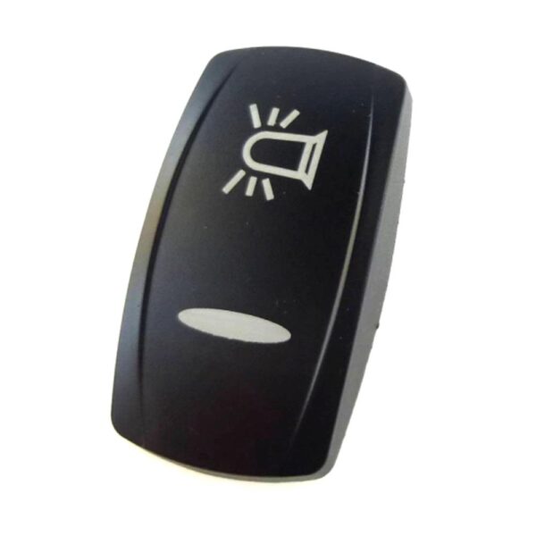 Wippe Contura V, schwarz, Symbol "Rundumleuchte", schmale Linse, gelasert