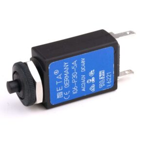 Thermischer Schutzschalter in Kleinbauweise 48VDC/240VAC, 5A, mit Gewindehalsbefestigung