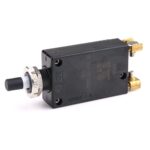 Thermischer Schutzschalter 28VDC/250VAC, 10A, mit Gewindehalsbefestigung, mit Handauslöser