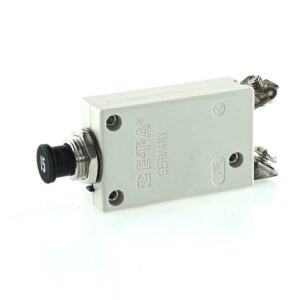 High Performance Thermal Circuit Breaker 28V, 15A, threadneck panel mounting, water protected