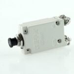 High Performance Thermal Circuit Breaker 28VDC/115VAC, 50A, threadneck panel mounting, water protected