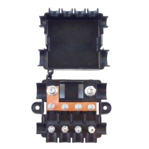 Fuse Holder for 4 MidiVal an 1 MegaVal, with brackets, with cover