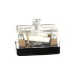 Sicherungsdose für Torpedosicherung 2-polig, Schraubkontakte, Deckel transparent