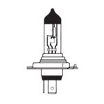 Headlamp Bulb H4, 12V, 60/55W, P43t