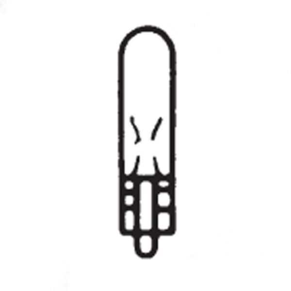 Glassockellampe 12V, 2W