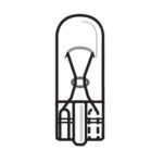 Glassockellampe 12V, 3W