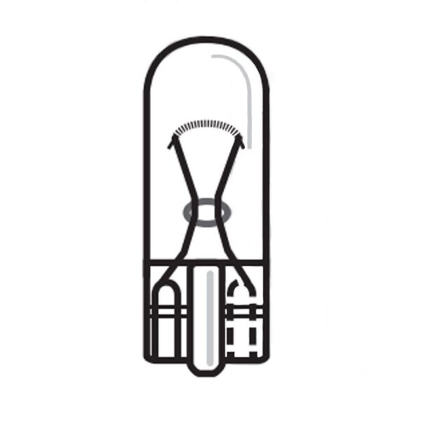 Glassockellampe 12V, 3W