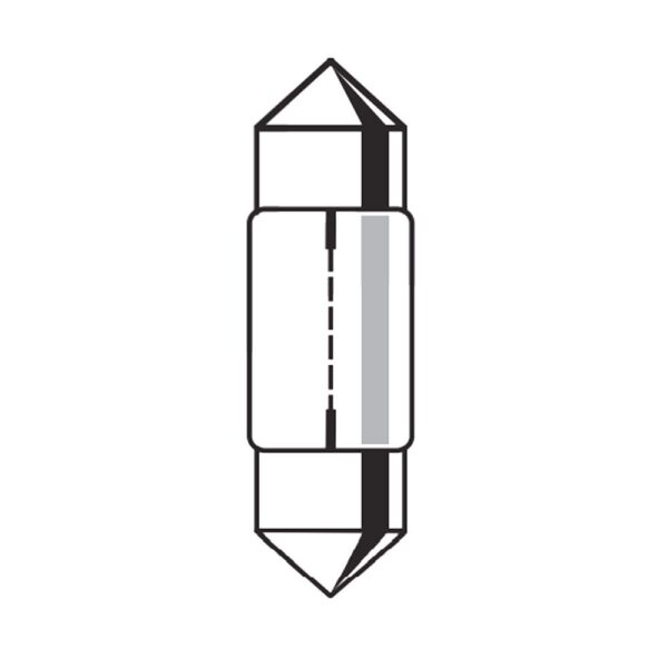 Tubular Lamp  24V, 10W,  Ø11x39mm