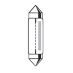 Tubular Lamp  24V, 10W, Ø11x44mm