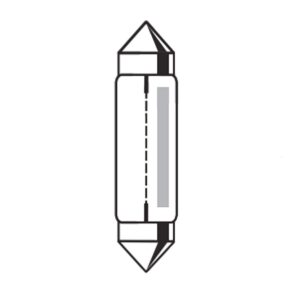 Soffitte 24V, 10W, Ø11 x 44mm