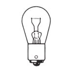 Kugellampe 12V, 21W, P21W, BA15s