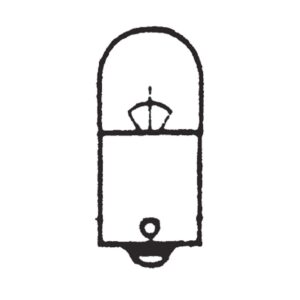 Kugellampe 12V, 5W, R5W, BA15s