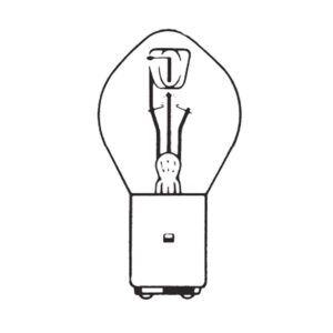 Kugellampe 24V, 45/40 W, BA20d, symmetrische Scheinwerferlampe