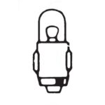 Metallic Base Lamp 12V, 2W