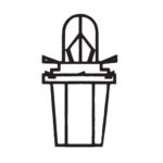 Plastic Base Lamp 12V, 1.2W, black