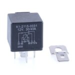 Mini Relay 12V, 30/40A, changeover contact, with diode
