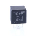Mini Relay 12V, 40/50A, changeover contact, with resistor