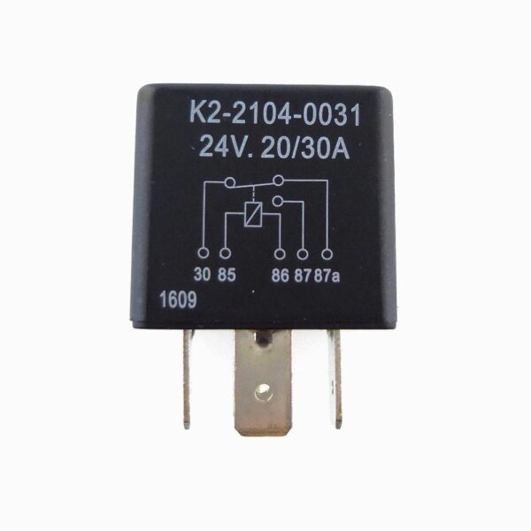 Mini Relay 24V, 20/30A, changeover contact