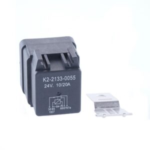 Mini-Relais 24V, 10/20A, Wechsler, mit Diode, mit Lasche wasserdicht mit Relaissockel