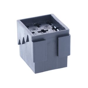 Mini Relay Socket, central plug, 5x6.3mm + 4x2.8mm
