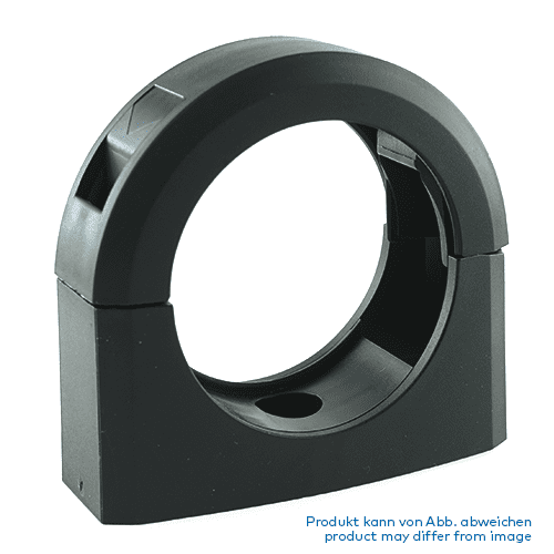 Befestigungsschelle für Wellrohr NW17, Befestigungsloch Ø 6mm, Kunststoff
