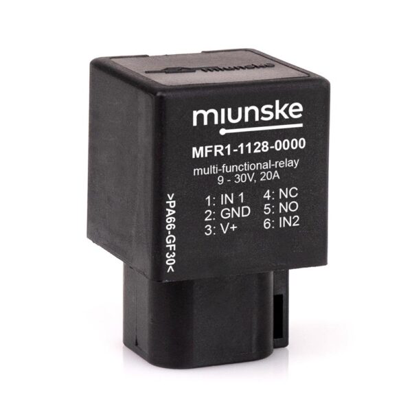 Multifunctional Relay, 20A, 9-30V, 2x Input, changeover relay, high-side, DEUTSCH DT06-6S..., IP68, parameterizable by customer
