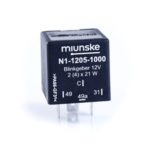 Flasher 12V, 2(4) x 21W + 0...5W, fully electronic, with control output