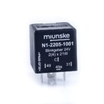 Flasher 24V, 2(4) x 21W + 1x LED, fully electronic, with control output