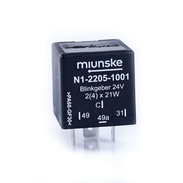 Flasher 24V, 2(4) x 21W + 1x LED, fully electronic, with control output