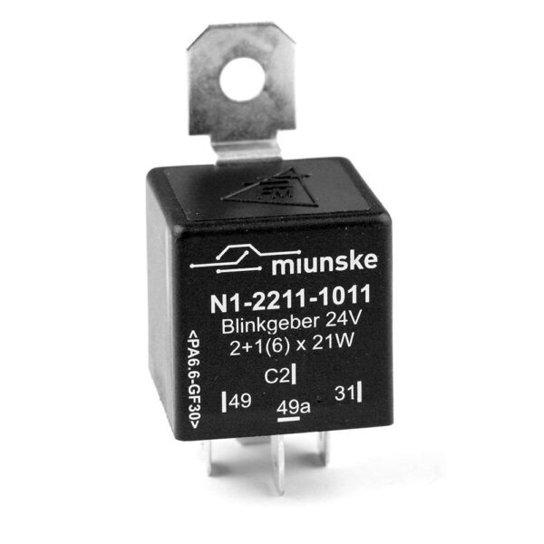 Flasher 24V, 2+1(6) x 21W + 0...5W, with bracket, with contol output and special function on the control output