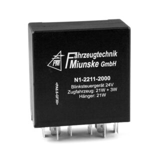 Blinkgeber 24V, (1 x 21W + 1 x LED-Leuchte) + 1 x 21W, Mischbetrieb, vierkanalig, vollelektronisch, lastfreie Steuereingänge