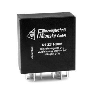 Blinkgeber 24V, (1 x 21W + 1 x LED-Leuchte) + 1 x 21W, Mischbetrieb, vierkanalig, vollelektronisch, lastfreie Steuereingänge, ohne Tippbetrieb