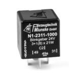 Flasher 24V, 3+1(8) x 21W + 0…5W, fully electronic, with control output