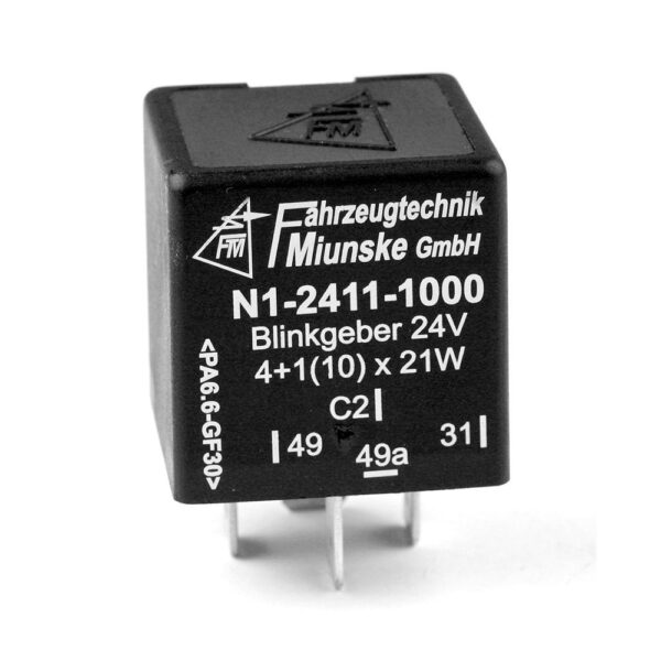 Flasher 24V, 4+1(10) x 21W + 0...5W, fully electronic, with control output