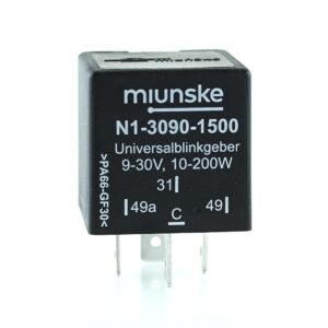 Universalblinkgeber 9V...30V, 10-200W, vollelektronisch mit C-Ausgang