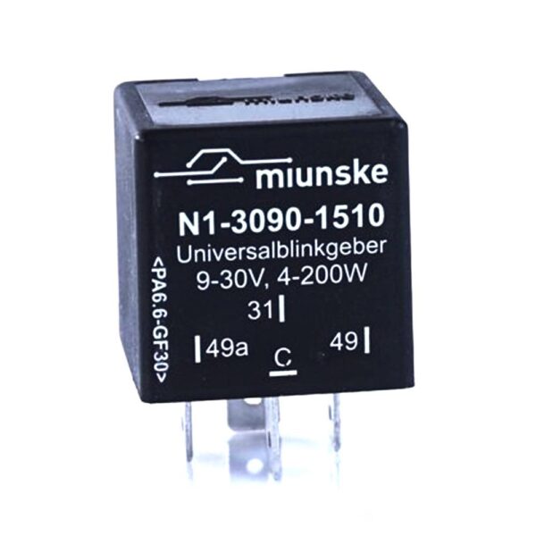 Universalblinkgeber 9V...30V, 4-200W/24V, vollelektronisch, mit C-Ausgang