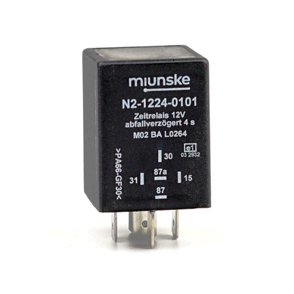 Switch-off Delayed Timer Relay 12V, 4sec, no dry contact, retriggerable, waterproof