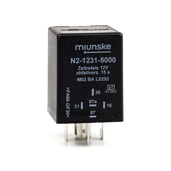 Switch-off Delayed Timer Relay 12V, NC 10A/NO 15A, 15sec, no dry contact