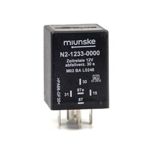 Zeitrelais 12V, NC 10/NO 15A, 30s, abfallverzögert, nicht potentialfrei